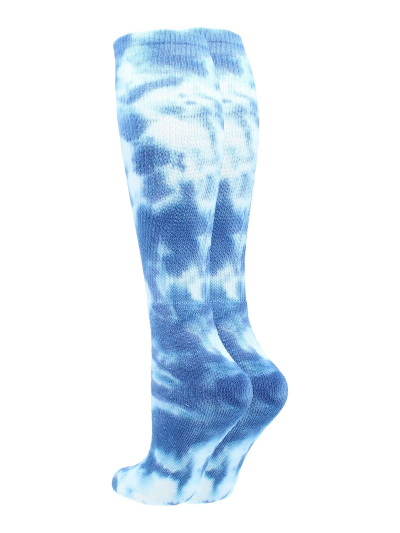 TCK Tie Dye Multisport Tube Socks (Royal/White, Small) - Image 2